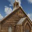 Iglesia de Low Poly Wild West