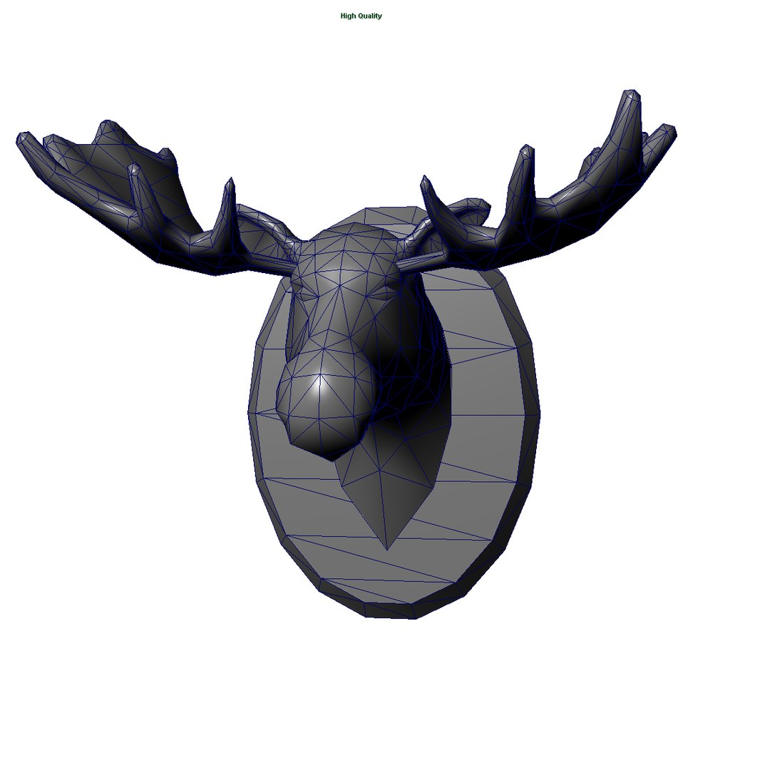 Moose Head 3d Obj 18