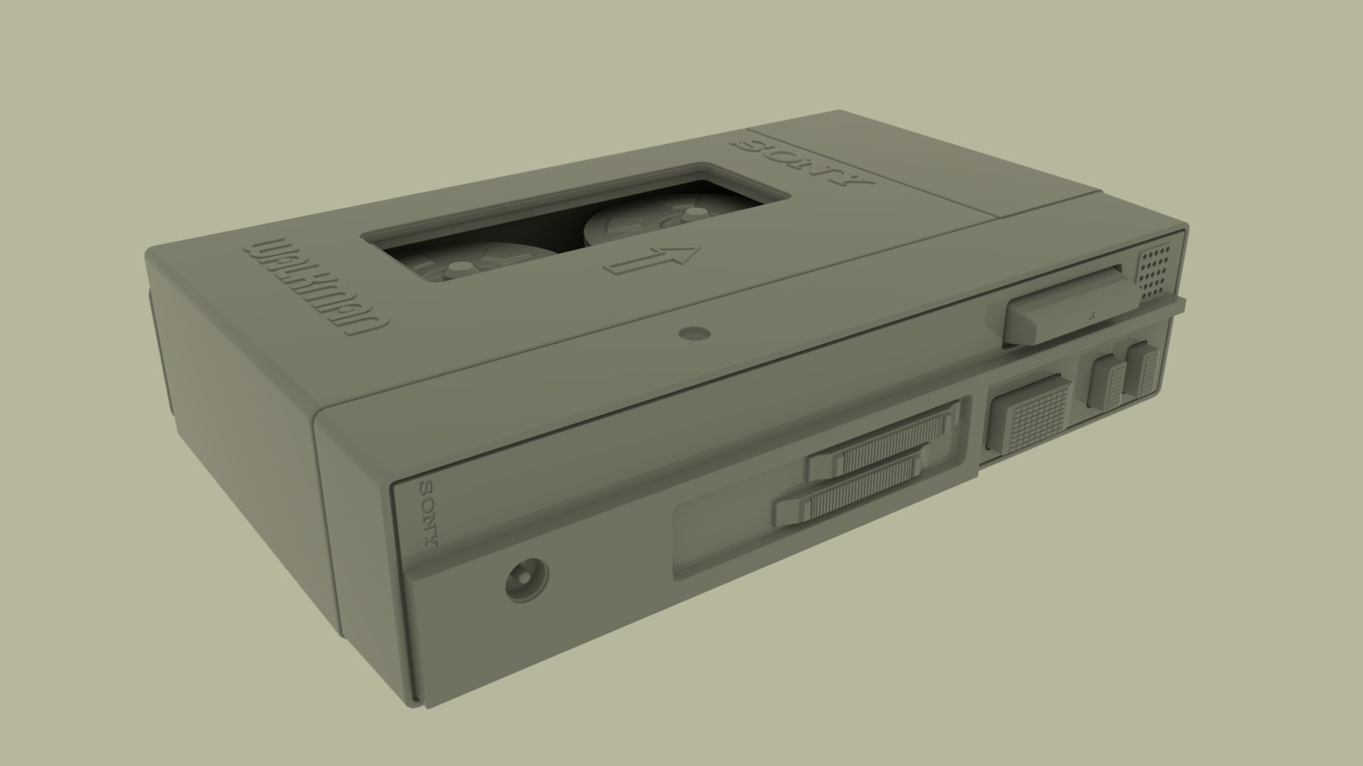 Sony TPS Walkman 3D model - TurboSquid 1714453