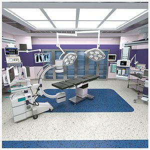 3D Surgical-Operation Room 3D model model