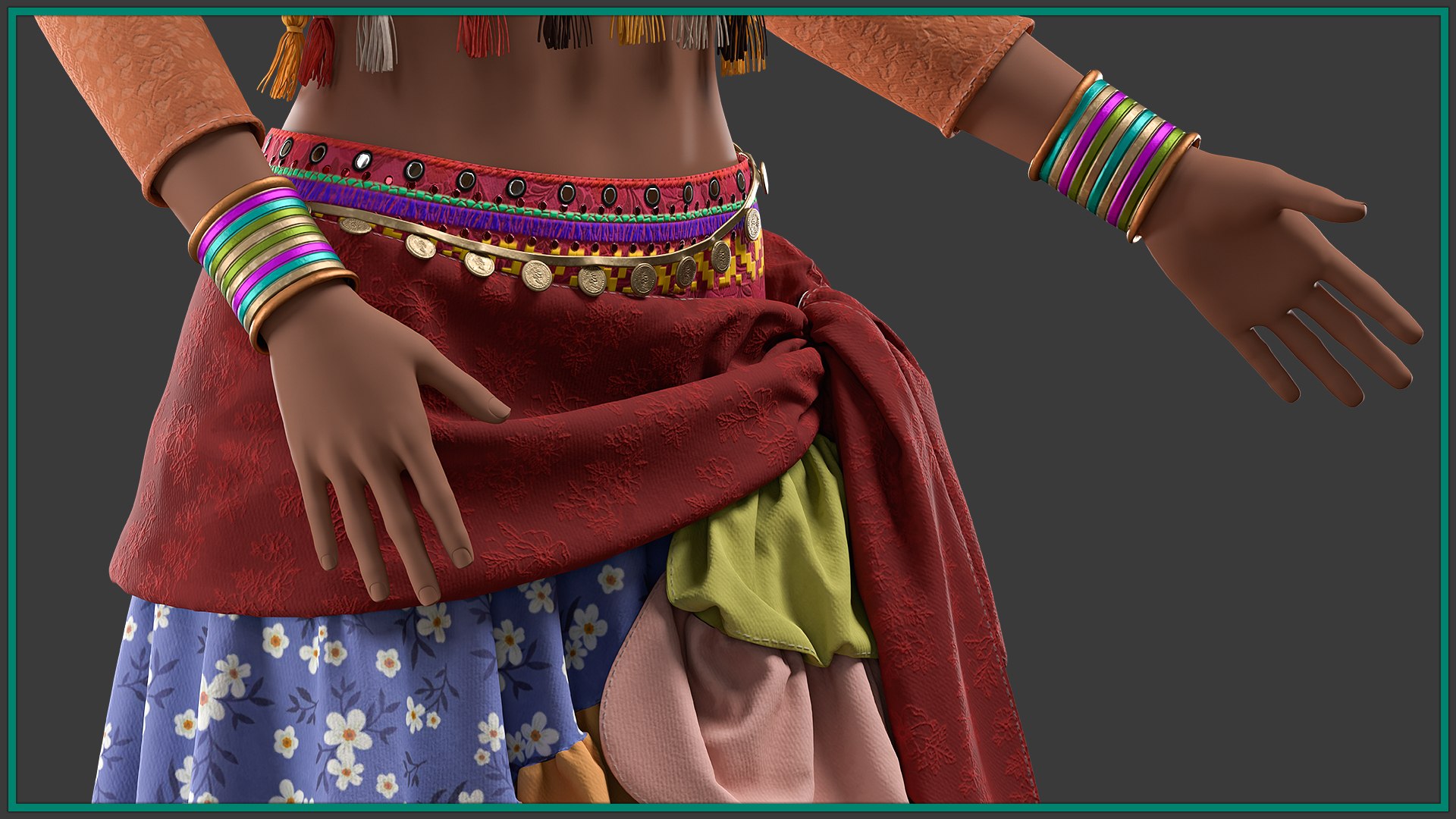 3D female romani dance outfit with texture and smart material model https://p.turbosquid.com/ts-thumb/QZ/4JDoCd/Fj/5/jpg/1755001908/1920x1080/fit_q87/a7b618d9cb4cc600f6652fbfffc847cf1a3cadba/5.jpg