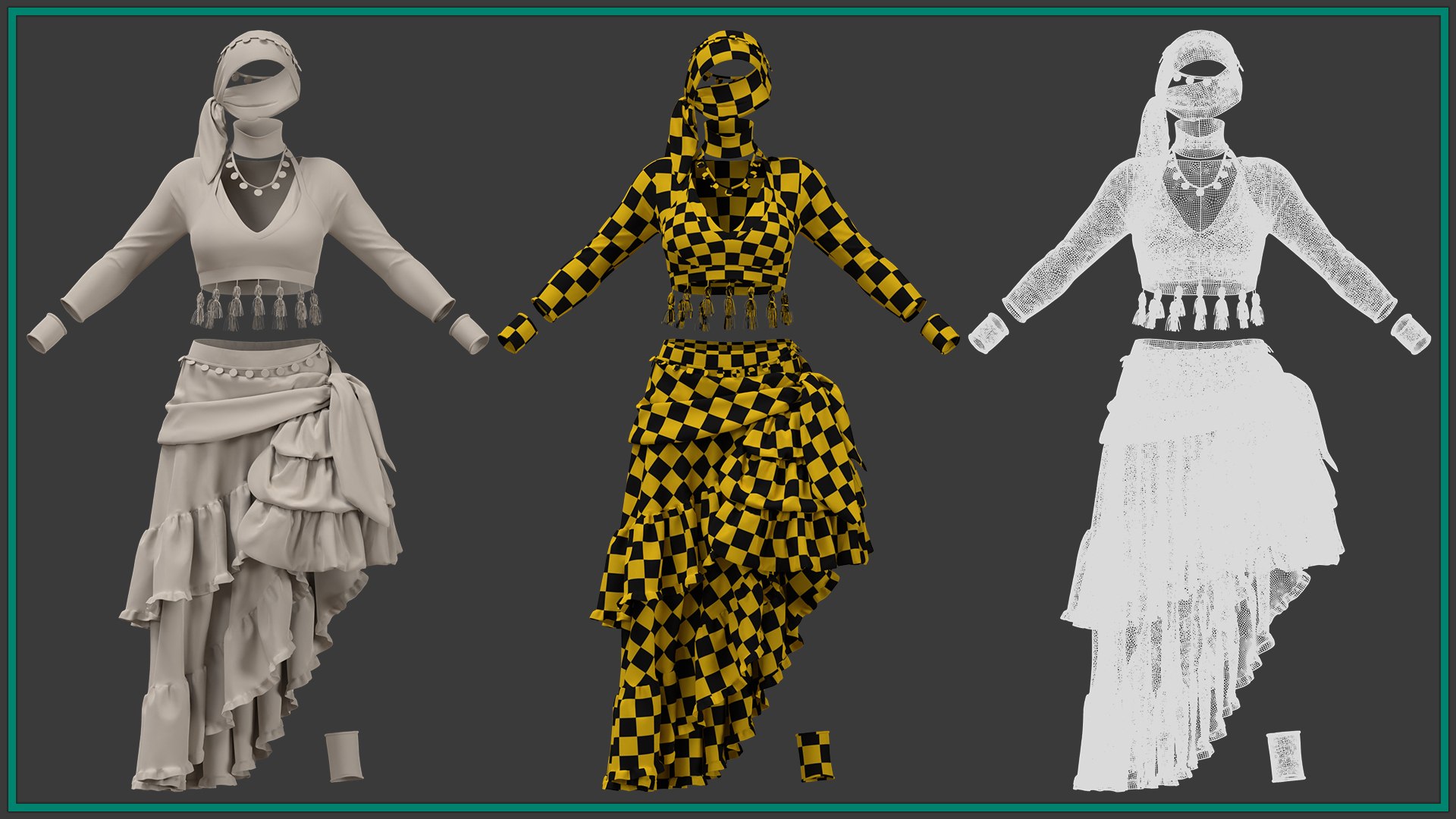 3D female romani dance outfit with texture and smart material model https://p.turbosquid.com/ts-thumb/QZ/4JDoCd/OE/6/jpg/1755001914/1920x1080/fit_q87/b746da538babf9d10791274533a70b153b2506b8/6.jpg