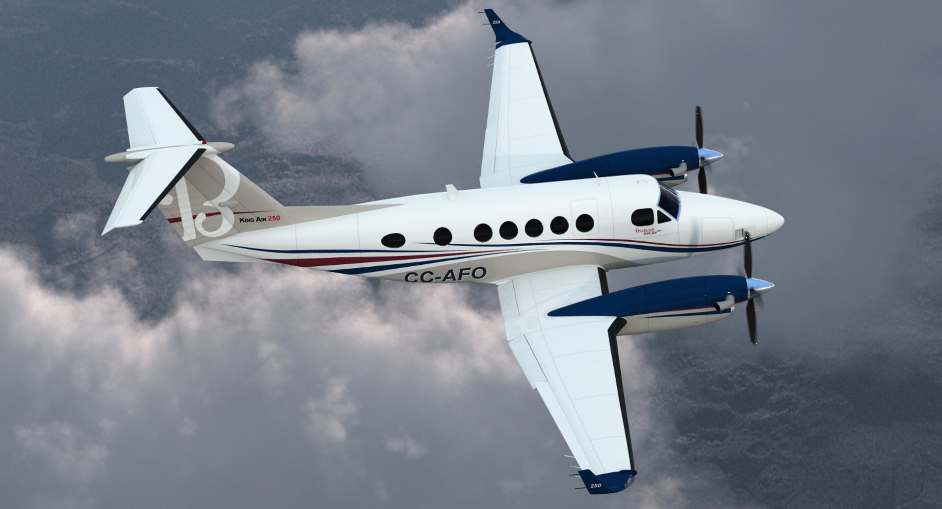 Civil Utility Aircraft Beechcraft Model - TurboSquid 1189501