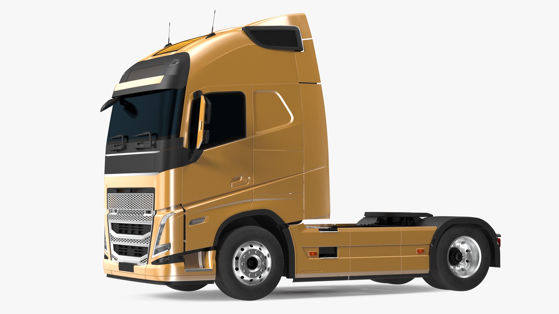 Cabover 4x2 Truck Exterior Only 3D model preview