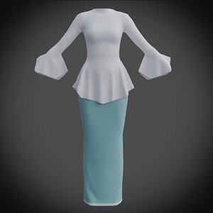 3D Female outfit - Skirt and Blouse