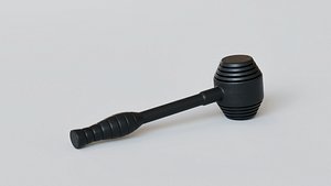 3D Rubber-Coated Hammer model