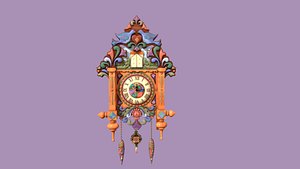 High-Fidelity Cuckoo Clock - PBR Textured 3D model