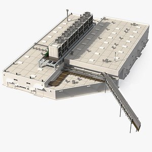 3D Factory Building model