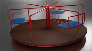 3D Playground Carousel model