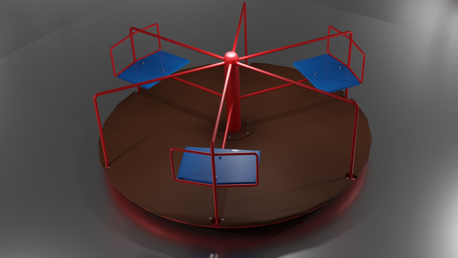 3D Playground Carousel model - TurboSquid 1758321