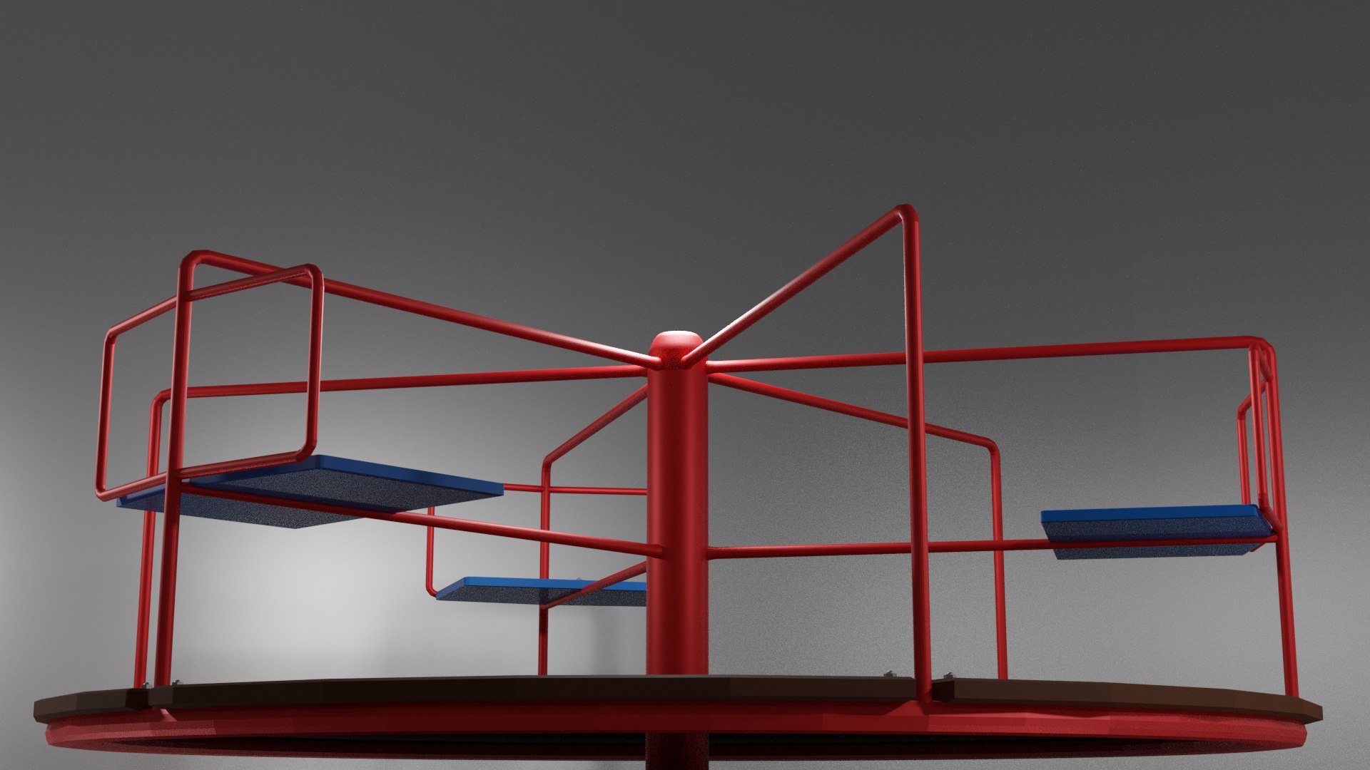 3D Playground Carousel model - TurboSquid 1758321