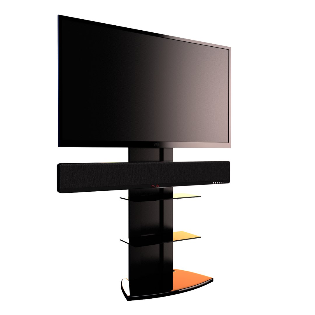 Tv Rack 3d 3ds