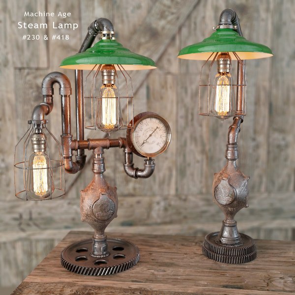 3d set table lamps rigged
