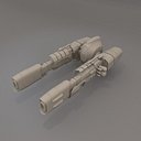 3d model of energy cannon