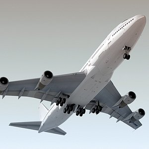 Boeing 747-200 Generic White