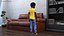 Black Child Boy Home Style für Maya manipuliert