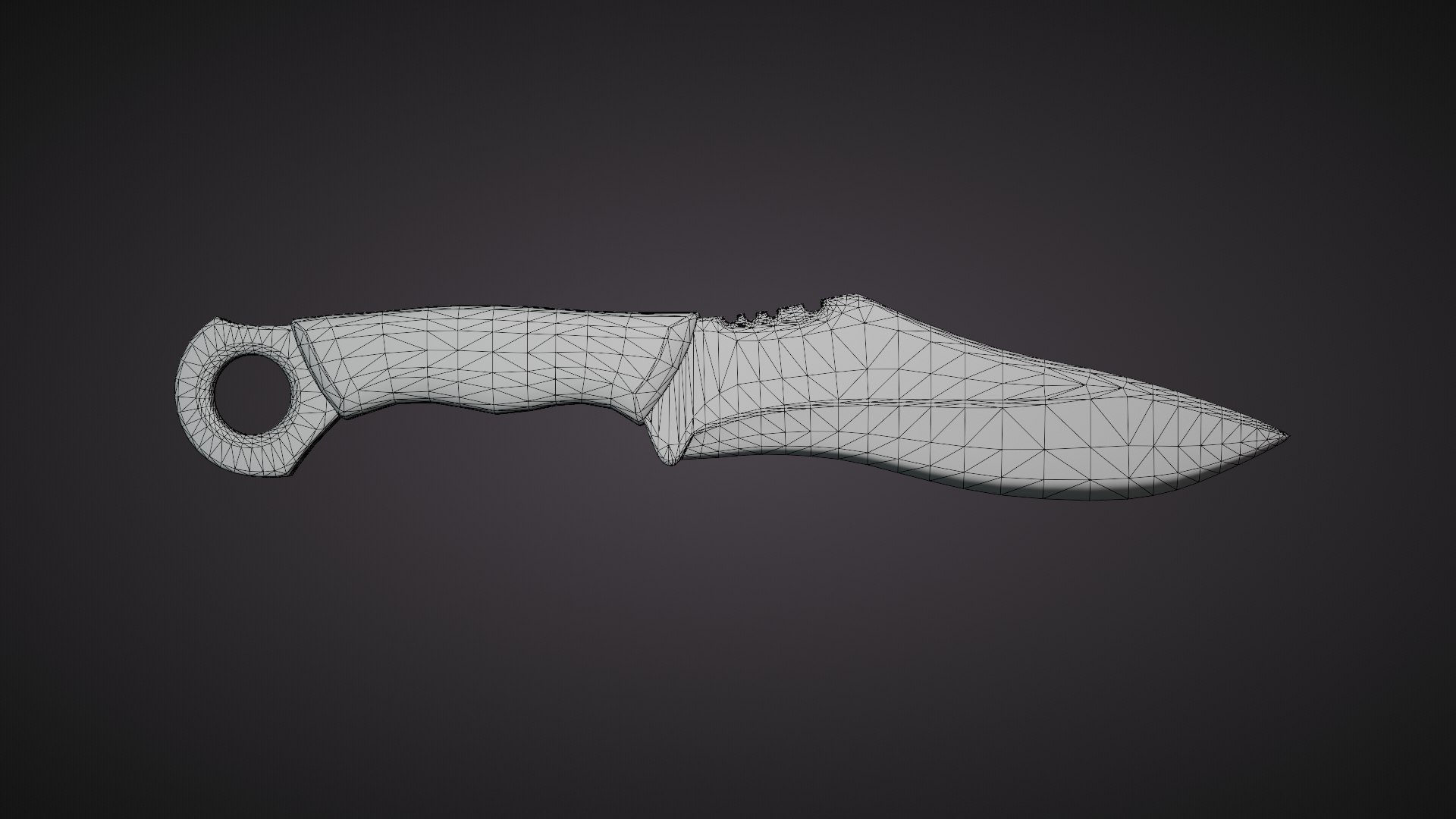 3D Model Game-Ready Battle Knife - TurboSquid 2372630