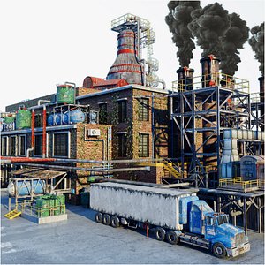 Rusted Refinery 3D model
