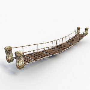 Low Poly rope bridge
