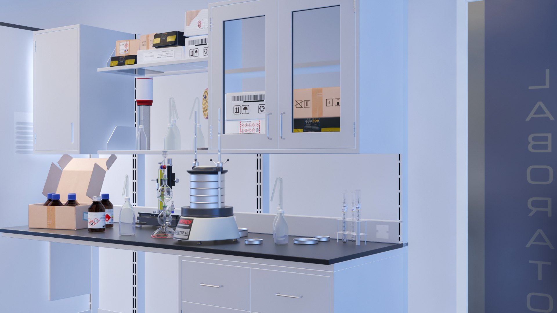 Laboratory Double 3D Model - TurboSquid 2280140
