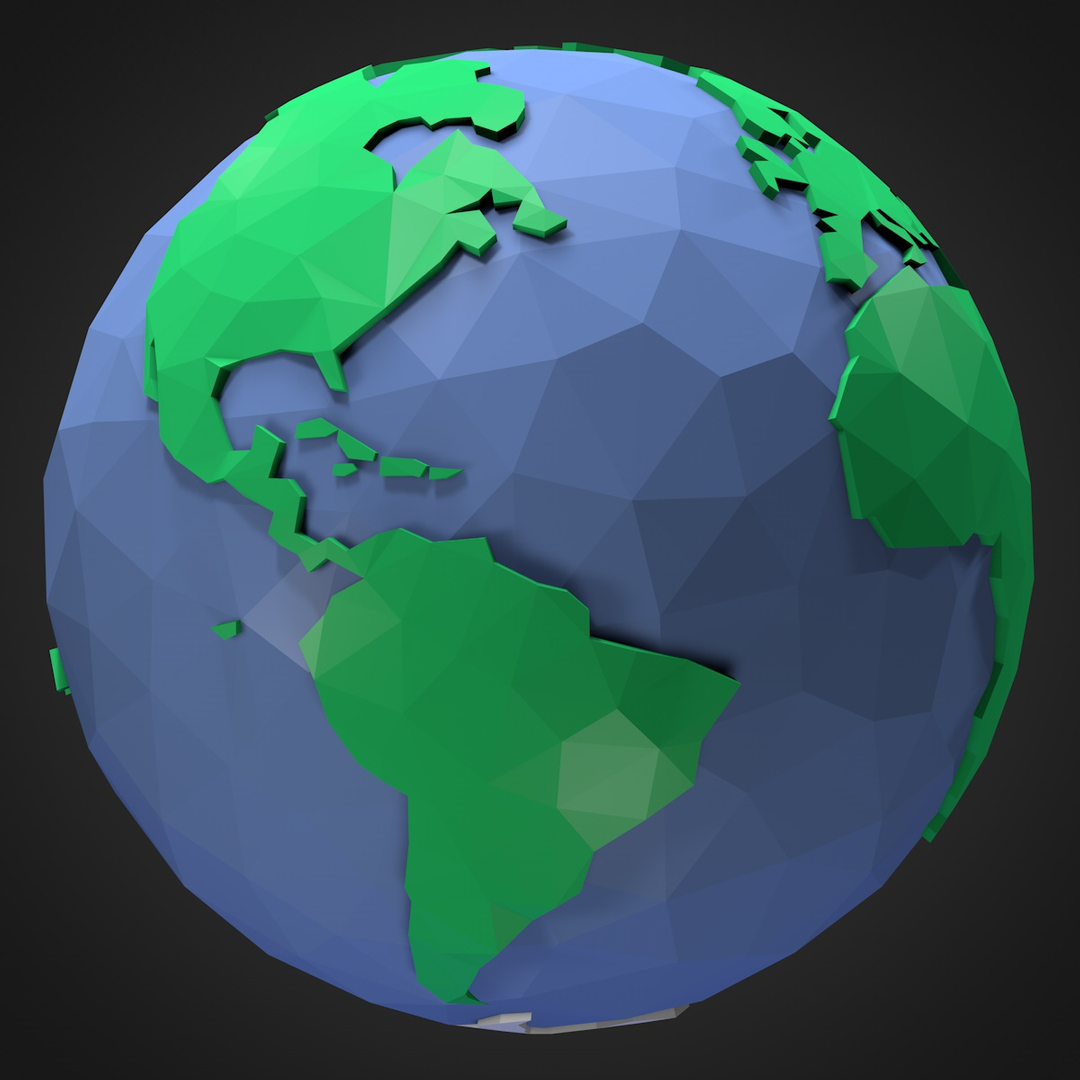 Earth model 3d Max