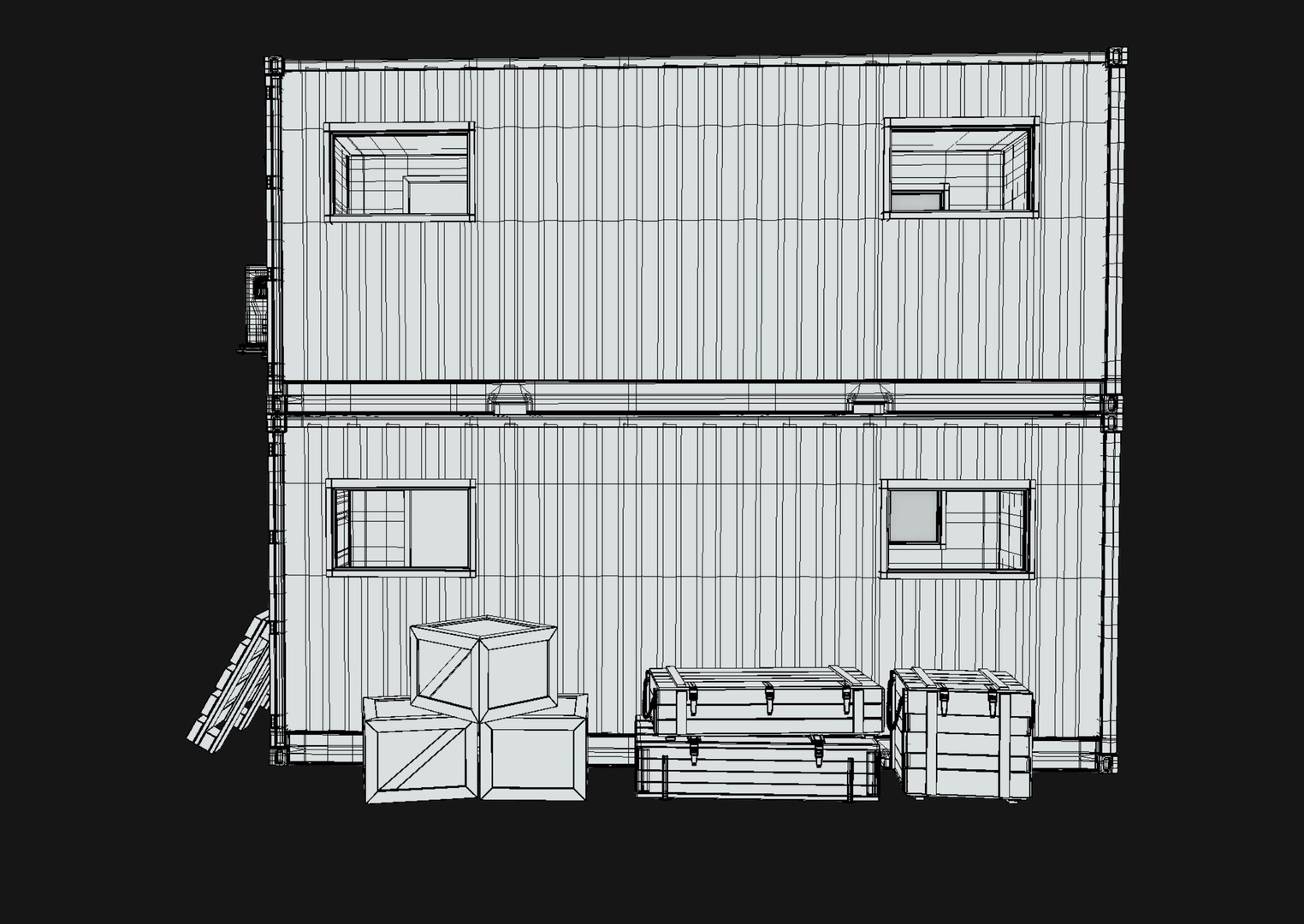3D Military Container Stage Props Model - TurboSquid 2235536