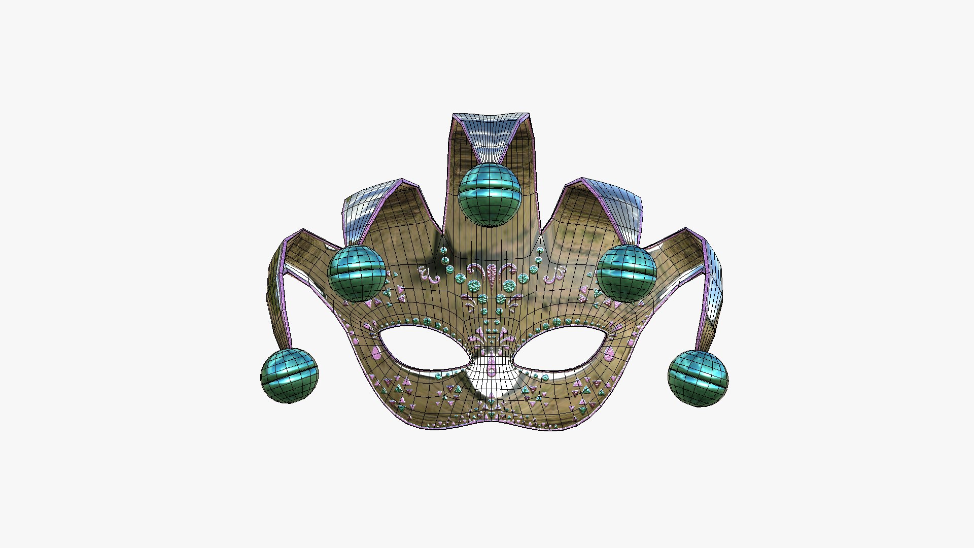 3D 12 Carnival Mask H Collection - Costume Character Design model https://p.turbosquid.com/ts-thumb/QZ/zE8xeW/Pj/h6wire/png/1702301930/1920x1080/fit_q87/f1a6d766252ebbd88688964944316df610616997/h6wire.jpg