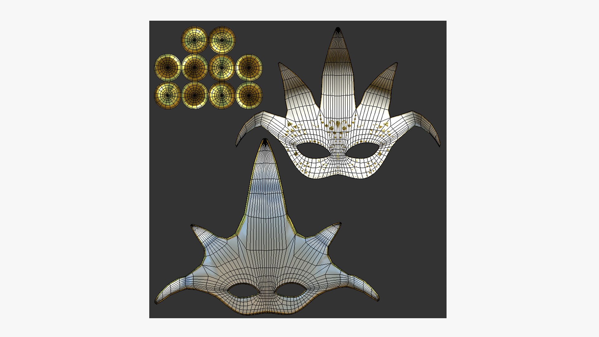 3D 12 Carnival Mask H Collection - Costume Character Design model https://p.turbosquid.com/ts-thumb/QZ/zE8xeW/kp/h2uv/png/1702301766/1920x1080/fit_q87/4067936d99cc9976d27b77614b6ef20248852fea/h2uv.jpg