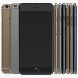 3d iphone 6 set modeled