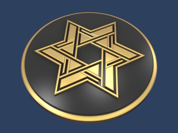 Star david medallion 3D - TurboSquid 1430051