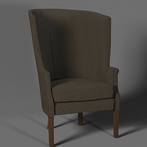 size wing chair 3D model