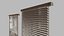 3D Blinds Adjustable Horizontal Blinds for Interior Archviz  Games FBX OBJ Blender 3dmax model
