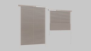 3D Blinds Adjustable Horizontal Blinds for Interior Archviz  Games FBX OBJ Blender 3dmax model
