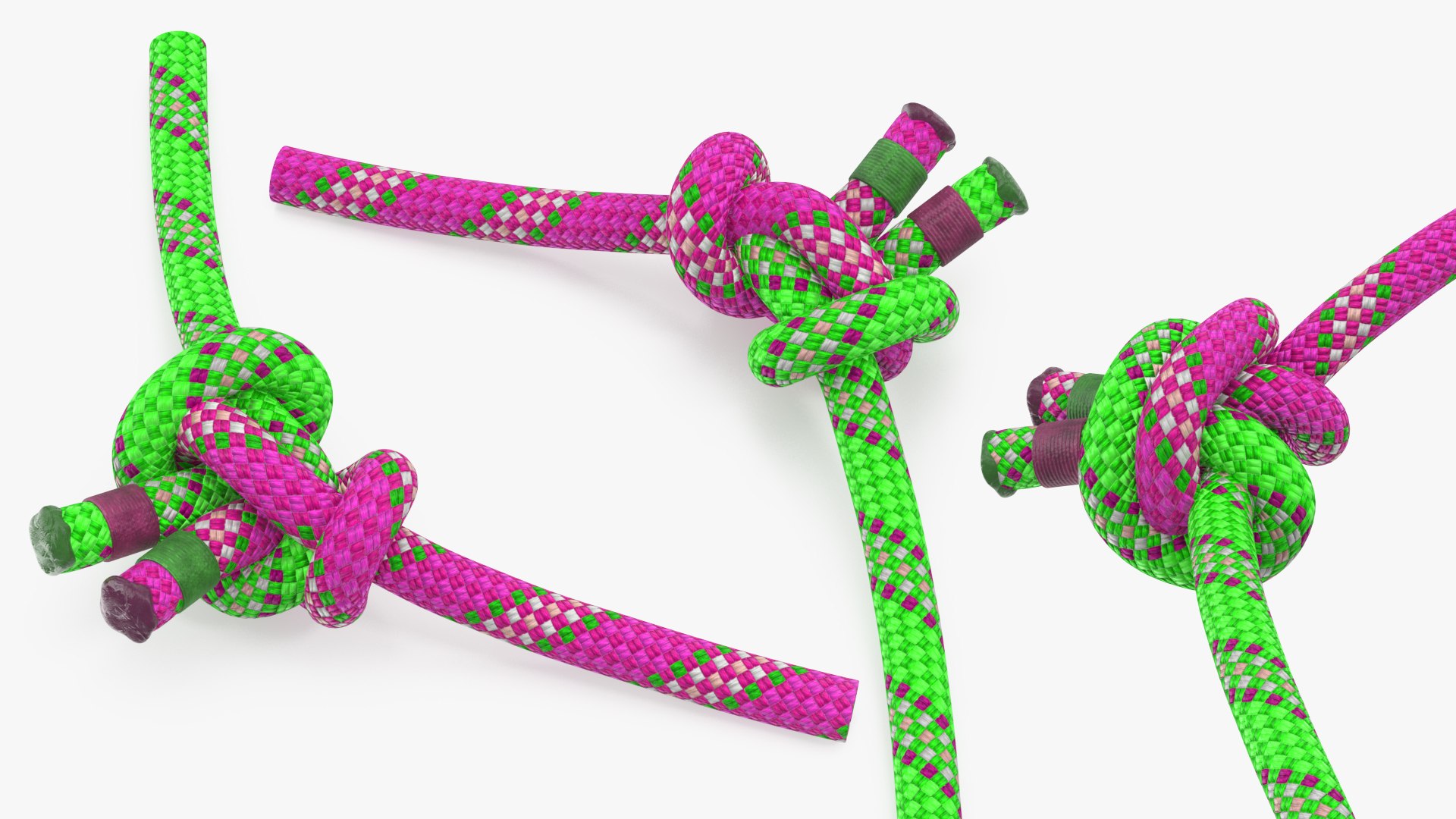 Alpine Butterfly Bend Knot 3D model preview