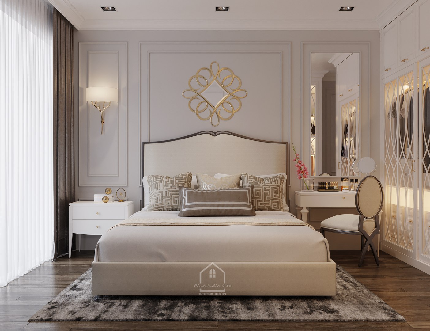 Neoclassic bedroom 3D model - TurboSquid 1957309