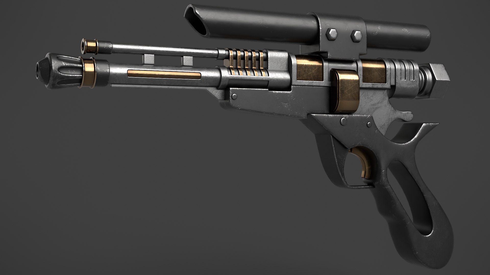 Fantasy Gun 20 3D - TurboSquid 1936343