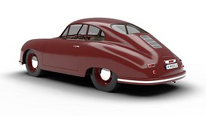 3D Porsche 356 1300 1952 3d model