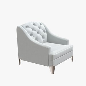 wood armchair 3D model
