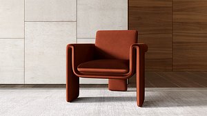 3D Floria Velvet Chair