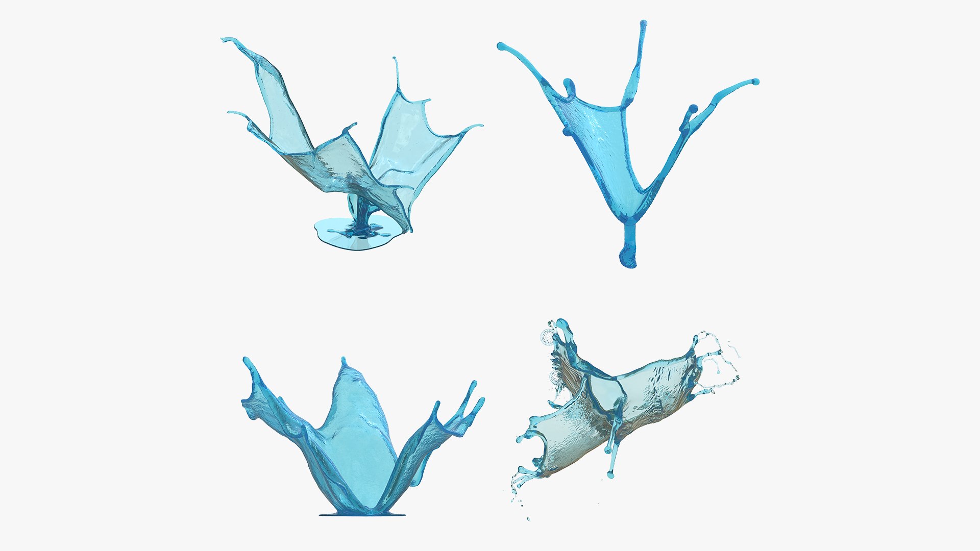3D Splash Collection Pack 16 Model - TurboSquid 2369393