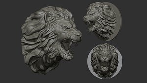 3D model Lion Head