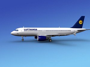 3d airline airbus model
