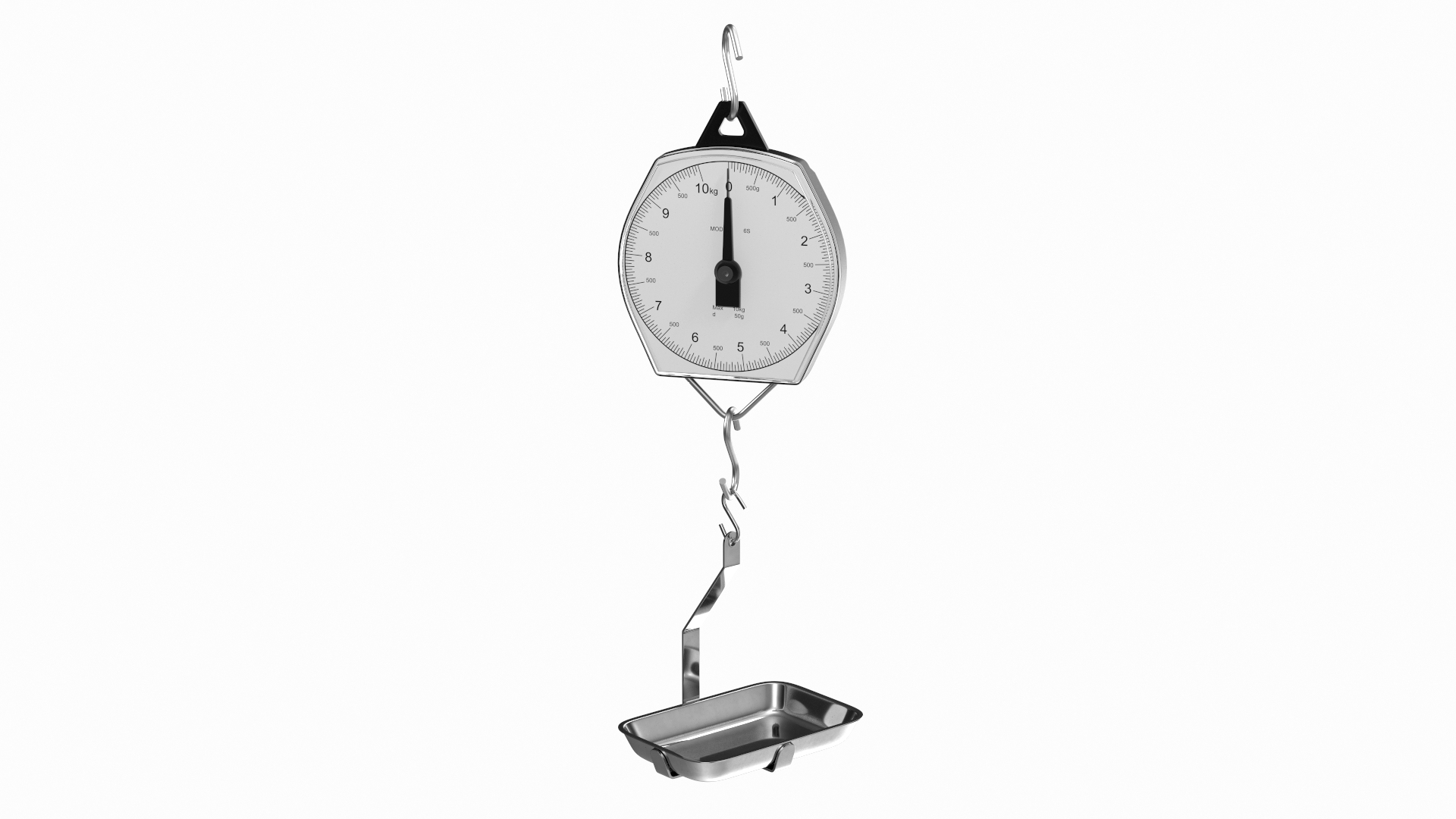 3D mechanical hanging scales pan model - TurboSquid 1681350