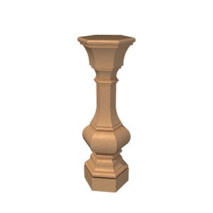 3D classic balustrade model
