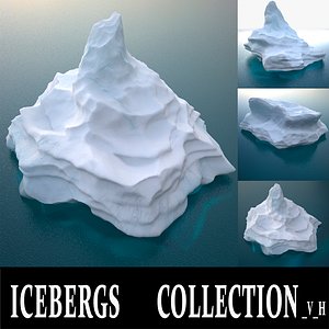 icebergs v h 3D