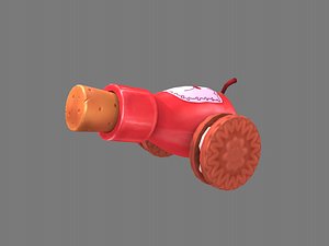 3D model bottle cannon
