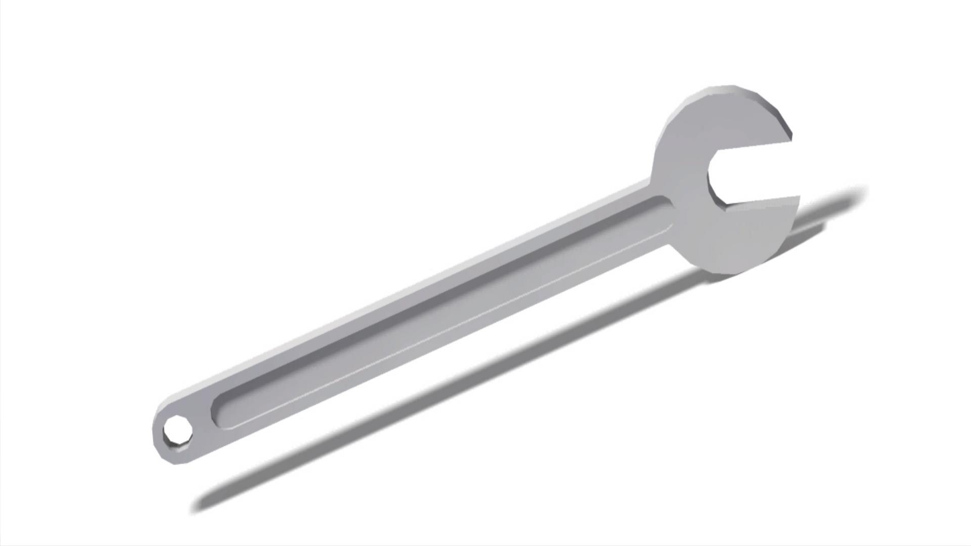 3D Spanner Mechanical Tool Model - TurboSquid 2424190
