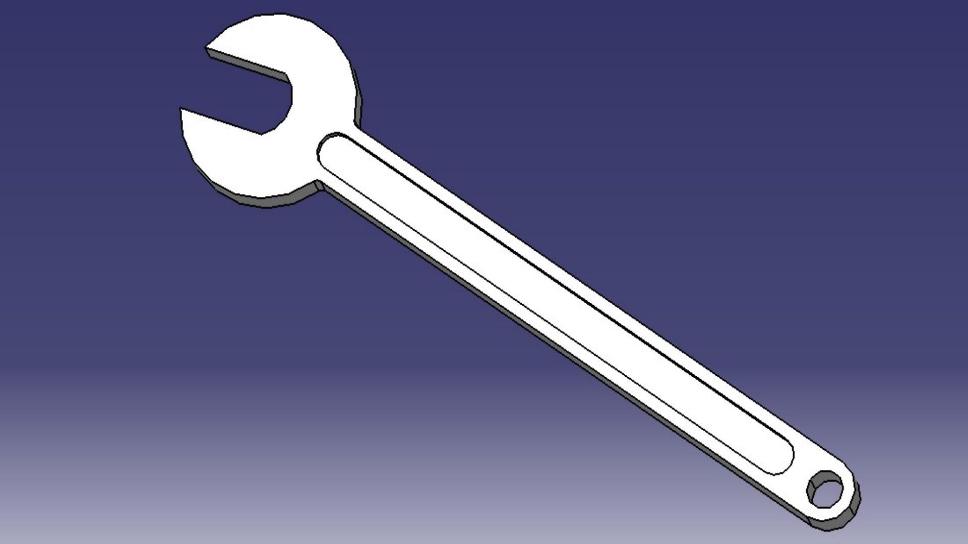 3D Spanner Mechanical Tool Model - TurboSquid 2424190