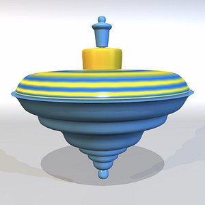 Child"s Toy Spinning Top A
