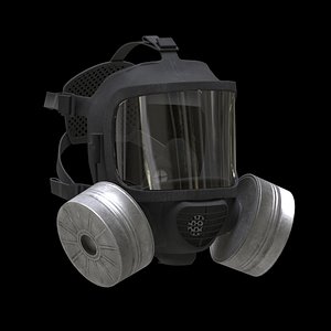 Safety Gas Mask Low Poly model